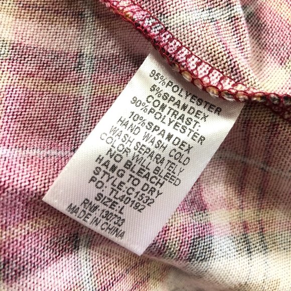 NWT UMgee L TARTAN plaid mock neck knit pullover - Picture 5 of 7